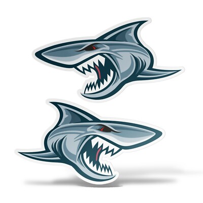 Adesivo Squalo Blu 12cm - Vinile Per Auto, Moto, Laptop, Muri