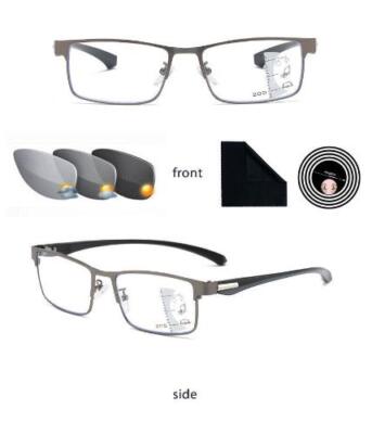 Intelligent Progressive Photochromic Reading Glasses Anti-Blue Light 1 1.5 2 3 4