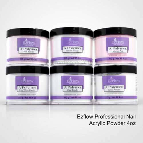 EzFlow Professional Nail Acrylic Powder - Clear 16oz #66043