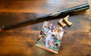 Pittsburgh Pirates Neil Walker Autographed OLD HICKORY Bat and Photo Set Pro Ash