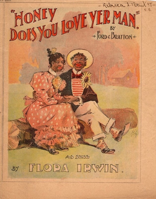 *19TH CENTURY RACE RELATIONS: MAY IRWIN SISTER COMEDIENNE FLO IRWIN SHEET MUSIC*