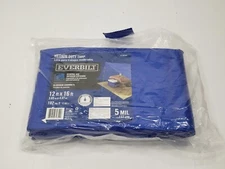 Everbilt 12 ft. x 16 ft. Blue Medium Duty Tarp 5 MIL