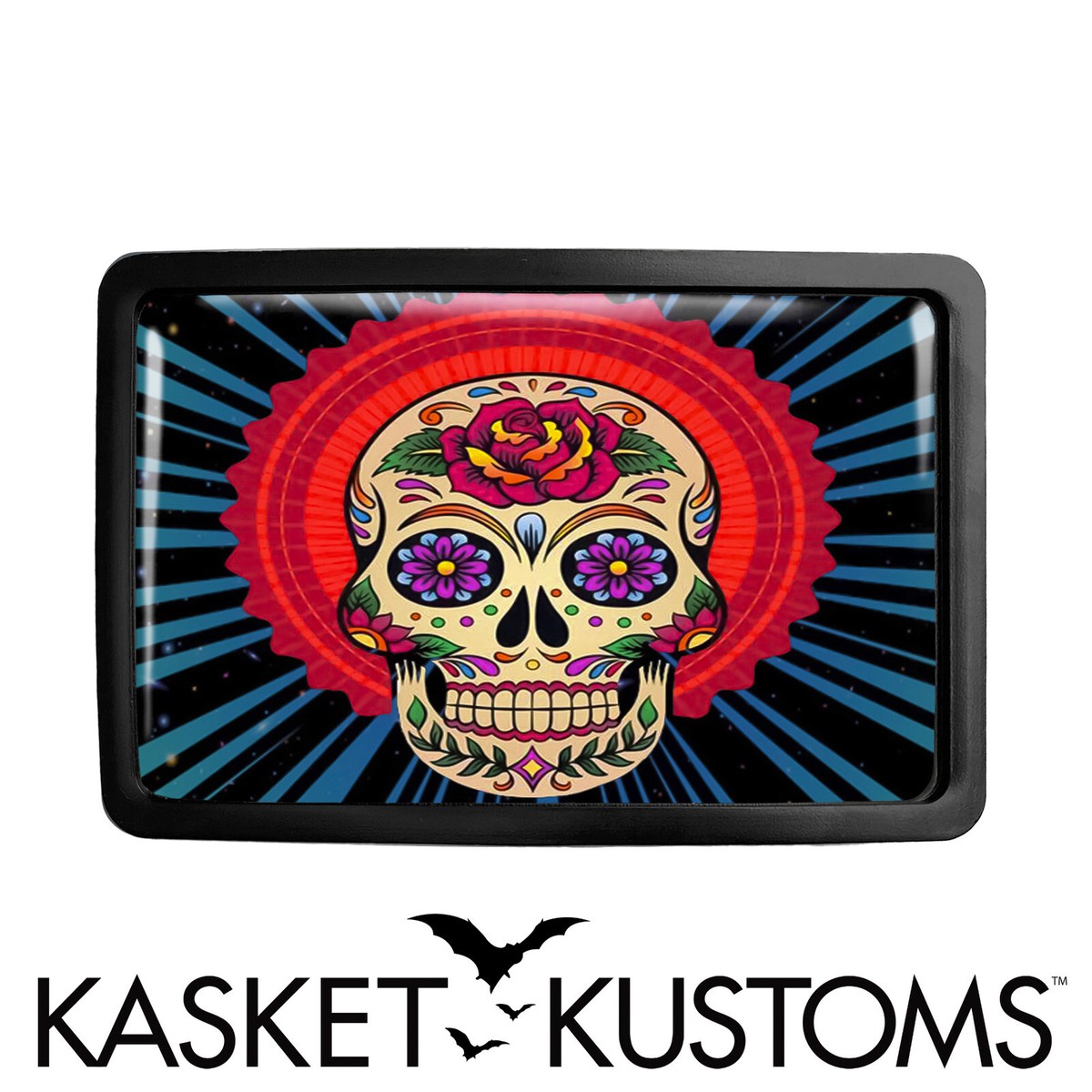 Sugar skull Dia los Muertos skull belt buckle Approximately 3.75 fits 1.… Amazon.com: Sugar Skull Belt Buckle - Day of the Dead  main image 3