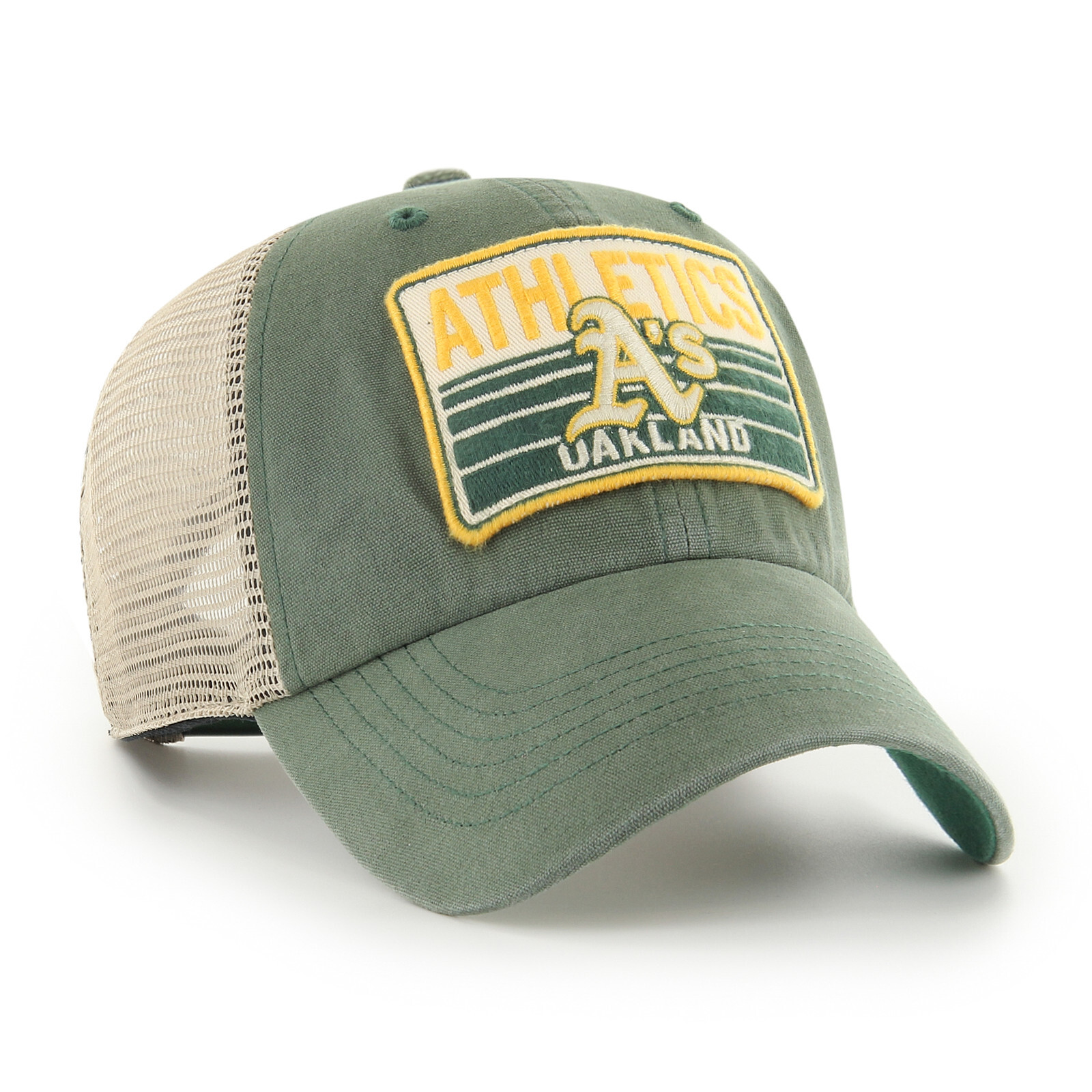 MLB Oakland Athletics A's Baseball Cap Four Stroke Trucker Cap 196505364737