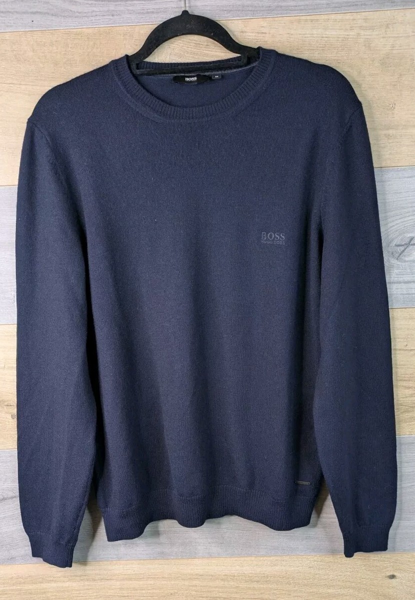 Crew Neck Boss Pullover Merinowolle Hugo Boss Jumper Extra Fine
