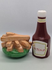 Russ Ketchup  Fries Salt And Pepper Shakers