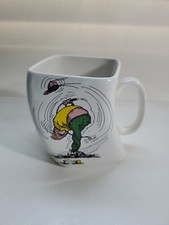 Vintage Golf Coffee Mug The Results of Over Swing Twisted Square Tea Cup Gunn