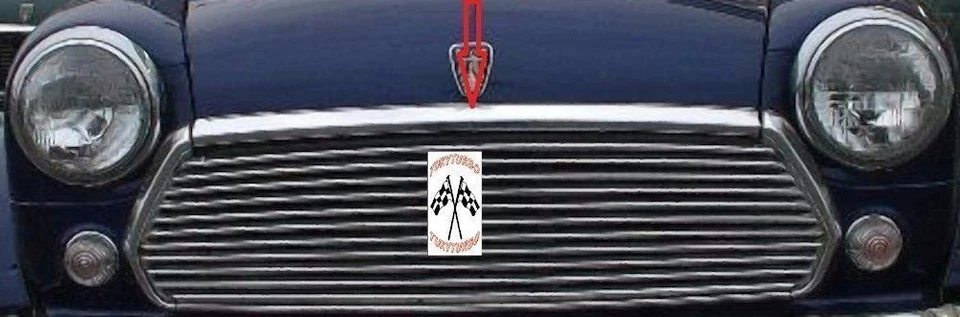 Modanatura cromata cofano anteriore Classic Mini Austin Rover Cooper - Immagine 1 di 1