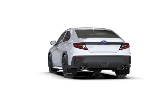 Rally Armor Fits 2022 Subaru WRX Black UR Mud Flap W/ White Logo - Picture 2 of 6