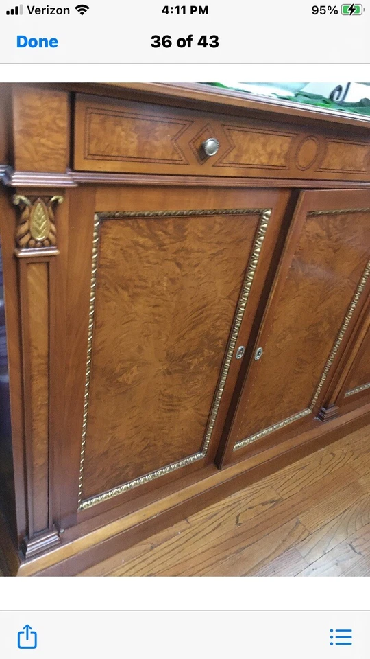 Aparador Giemme/Francesco Molón Art Deco cereza Foto 4 de 4