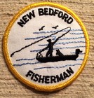 NEW BEDFORD, MASSACHUSETTS FISHERMAN FISHING BOAT JACKET COAT PATCH WHALING CITY — photo 1