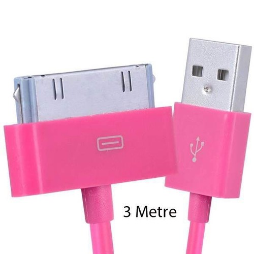 CAVO CARICATORE SINCRONIZZAZIONE DATI USB A 30 PIN PER IPHONE 4 4S IPad iPod 2/3/4 1/2/3 metri - Foto 13 di 28