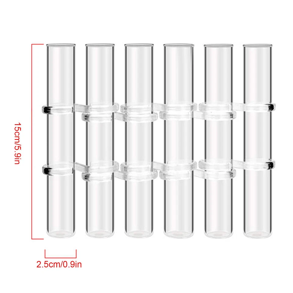 8Pcs/6Pcs Hinged Flower Vase Test Tube Vase Hinged Plant Holder Clear Table Vase - image 3 of 4