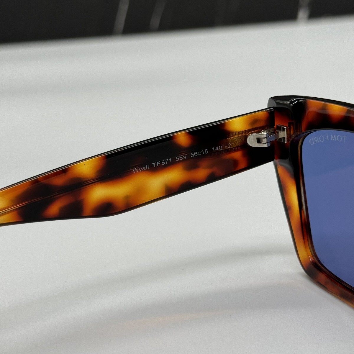 NEW TOM FORD WYATT TF871 55V WOMEN CAT EYE SUNGLASSES FT0871/S 55V BROWN EYEWEAR NEW TOM FORD TF871 55V WOMEN CAT EYE SUNGLASSES TOM FORD  main image 2