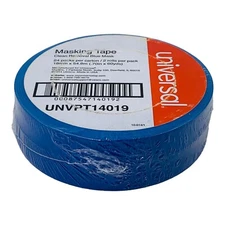2 Rolls Universal Clean Removal Blue Masking Tape .70" x 60 yds