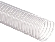 Clear Powder and Bulk Hose - 5" x 25' Flexadux PV R-3 PVC Hose