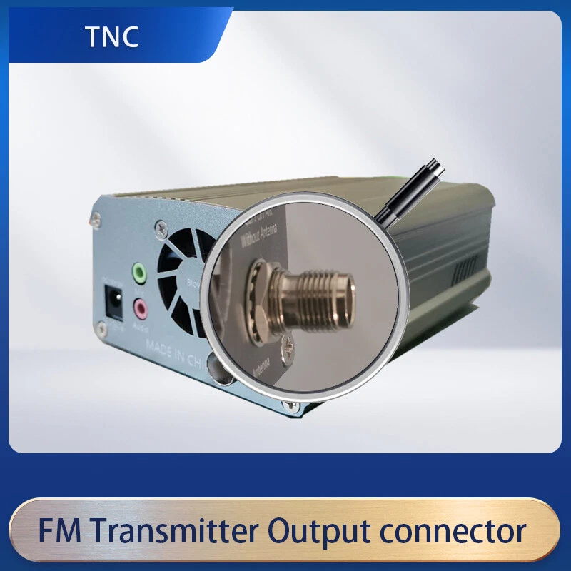 GD-2007S 7W FM Transmitter Stereo PLL Broadcast Transmitter+Antenne+Adapte TNC - Image 4 of 4