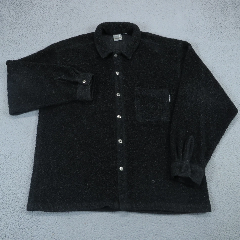 Chaqueta De Colección Quiksilver Hombres Grande Pila Profunda Polar Chaqueta Verde Surfista Patinador Años 90 Foto 2 de 4