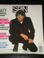 SPIN magazine Michael Hutchence INXS Alice Cooper Rickie Lee Jones, Taylor Dayne