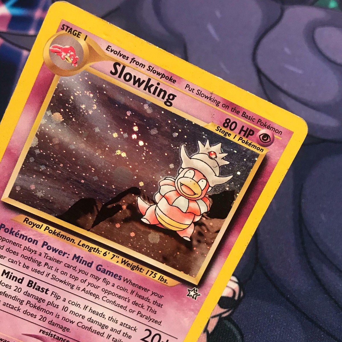 Slowking ~ 14/111 ~ Holo Swirl ~ NEO GENESIS ~ HEAVILY PLAYED