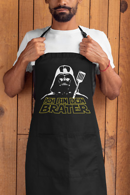 Ich bin dein Brater Schürze Grillschürze BBQ Kochschürze Kochen Grillen Backen