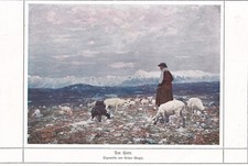 Cesare Maggi 1913 " Il Pastore " Stampa artistica originale 1913