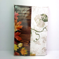 Harvest At Home Fall Pumpkin Vine 60in x 102in Oblong Fabric Tablecloth 102852