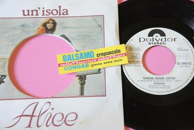 Kongas / Umberto Balsamo 7'' 45 Promo Jukebox Strip Single