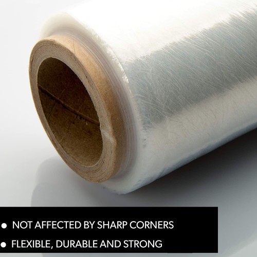 High Performance Pallet Stretch Wrap Film 17 Inch x 80 Gauge x 1500 ft 4 Pack - Afbeelding 5 van 6