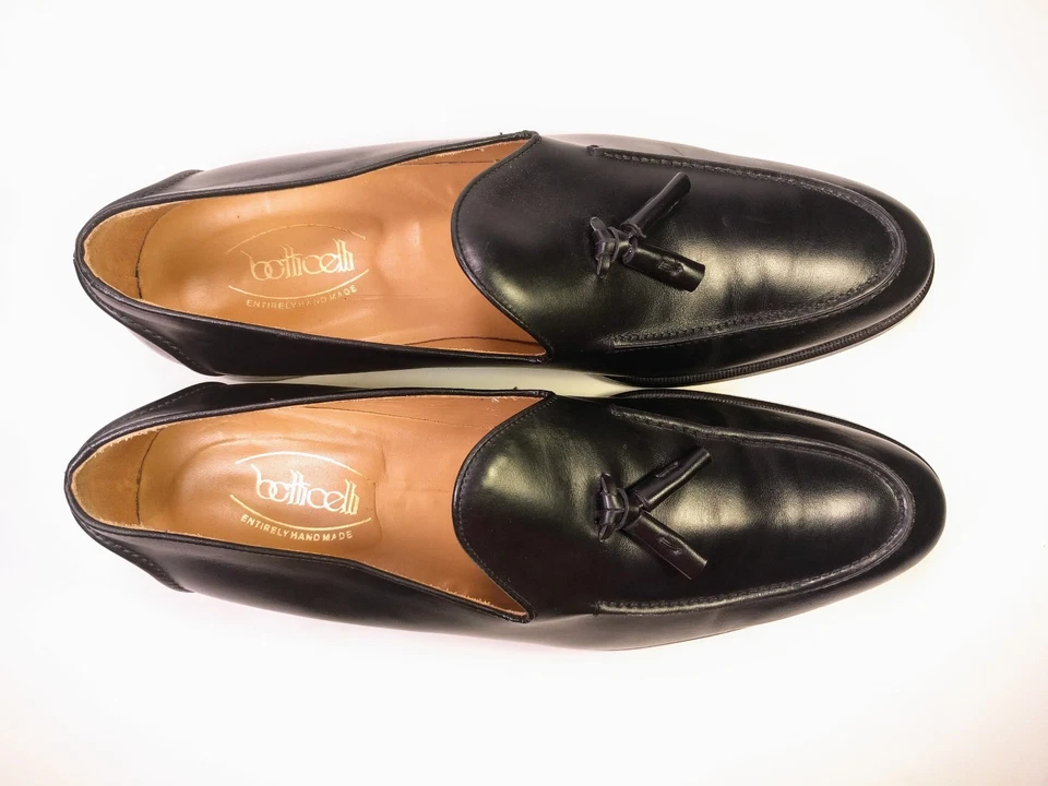Mocassim BOTTICELLI PRETO BORLA #517-534 (44.5/10.5) - FEITO NA ITÁLIA - Imagem 3 de 4