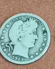 ✓ 1914-P Quarter 90% Silver Very Good