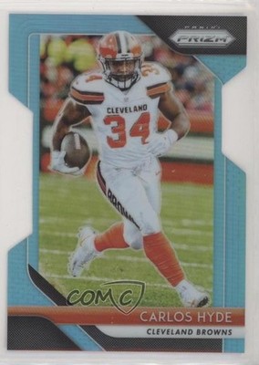2018 Panini Prizm Light Blue Prizm 20/199 Carlos Hyde #154 8k4
