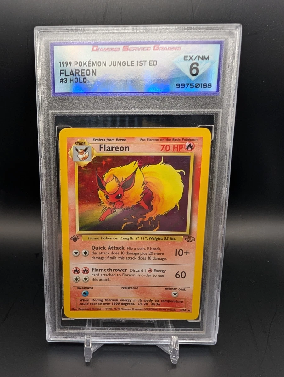 Flareon Pokémon TCG Jungle Individual Collectible Card Game Cards