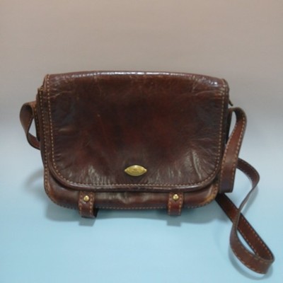 The Bridge Umhängetasche braun Leder Schultertasche mittelgroß