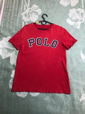 Polo SPELLOUT T-Shirt M Rot Ralph Lauren Baumwolle