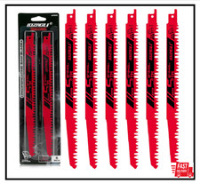 9-Inch Wood Pruning Reciprocating Saw Blades, 6-Piece, 5TPI Wood Saw Blades