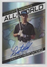 2022 Upper Deck Goodwin Champions All-World Gold Cristian Hernandez Auto qw7