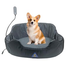Self-Warming Heated Orthopedic Dog Bed with Dual-Side Comfort Grey , Reversible
