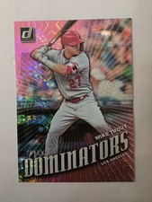2019 Panini Donruss - Dominators Mike Trout #D1 Pink Firework