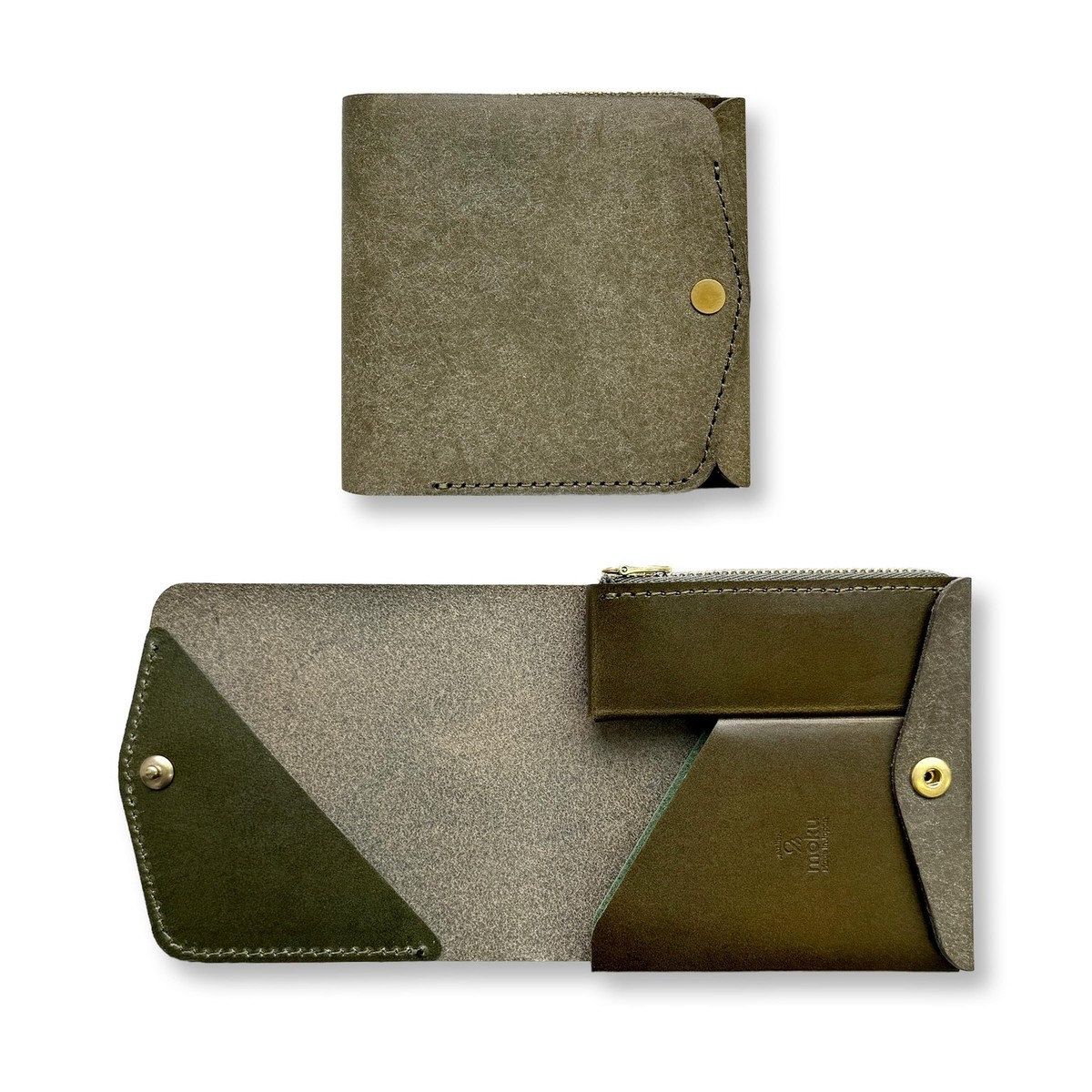 moku SAKU 財布　Minimum wallet taupe 薄い財布 メンズ・レディース/小さく薄い財布SAKU ver.3 Buttero