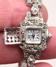 Vtg Allante Quartz Locket-Style Women's Silver Tone Wrist Watch (KW-15)