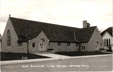 Warren Minn Our Savior's Lutheran Church RPPC Real Photo Postcard 1950s