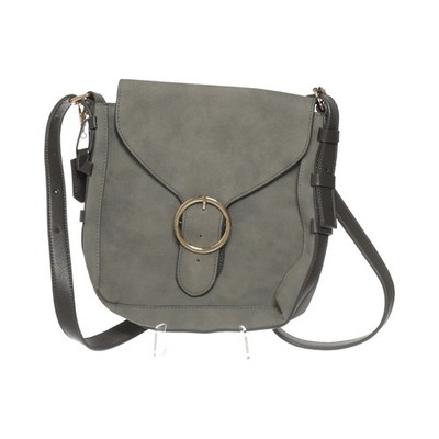 Umhängetasche, Damen, Grau, Einfarbig, 26, 8, 25 cm #BFY