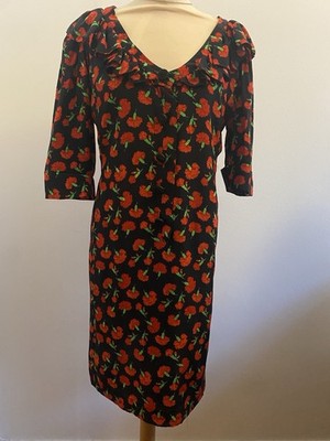 Seltenes Kirsch Kleid Yves Saint Laurent 1994 Vintage Kleid Rive Gauche