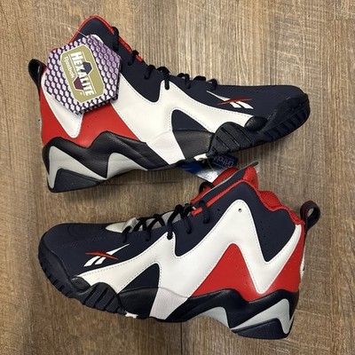 Reebok Kamikaze 2 II USA Navy Blue White Red Size 9.5 Sneakers