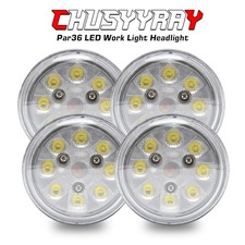 Par36 Round Led Work Lights Hi/lo Beam For Deere Tractor 2155 Re25126 4pc