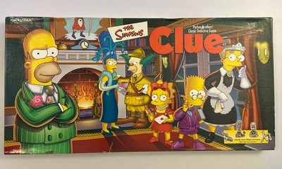 The Simpsons Clue Board Game 1st Edition Complete Vintage MADE IN USA