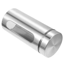  Coffee Container with Transparent Window Stainless Steel Food Storage Canisters