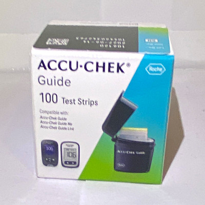 ACCU-CHEK Guide Glucose Blood Test Strips 100 Ct for Guide/Guide Me/Guide Link