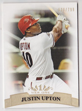 2011 Topps Tier One #74 Justin Upton Arizona Diamondbacks 536/799